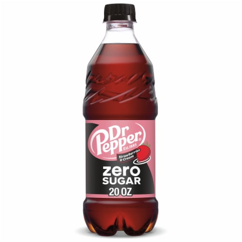 Dr Pepper Strawberries & Cream Zero Sugar Soda - Berry Cream Sip