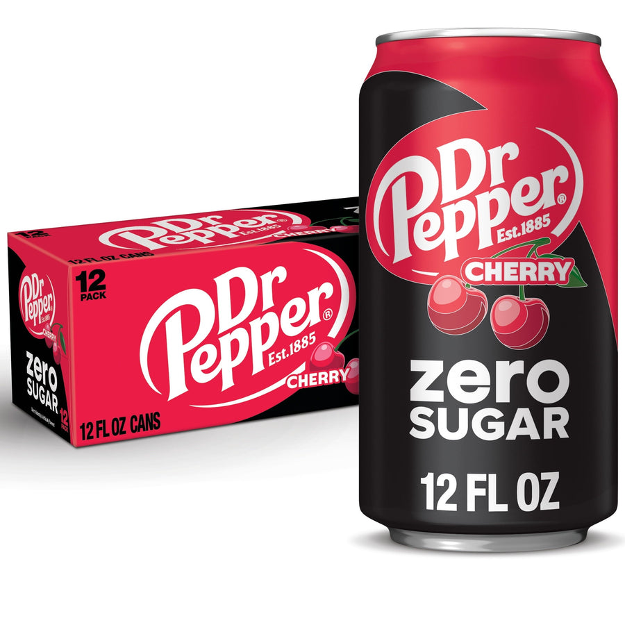 Dr Pepper Cherry Zero Sugar Soda - Cherry Sip